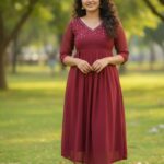 Hand embroidery  Kurthi
