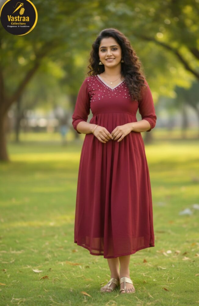 Hand embroidery Kurthi
