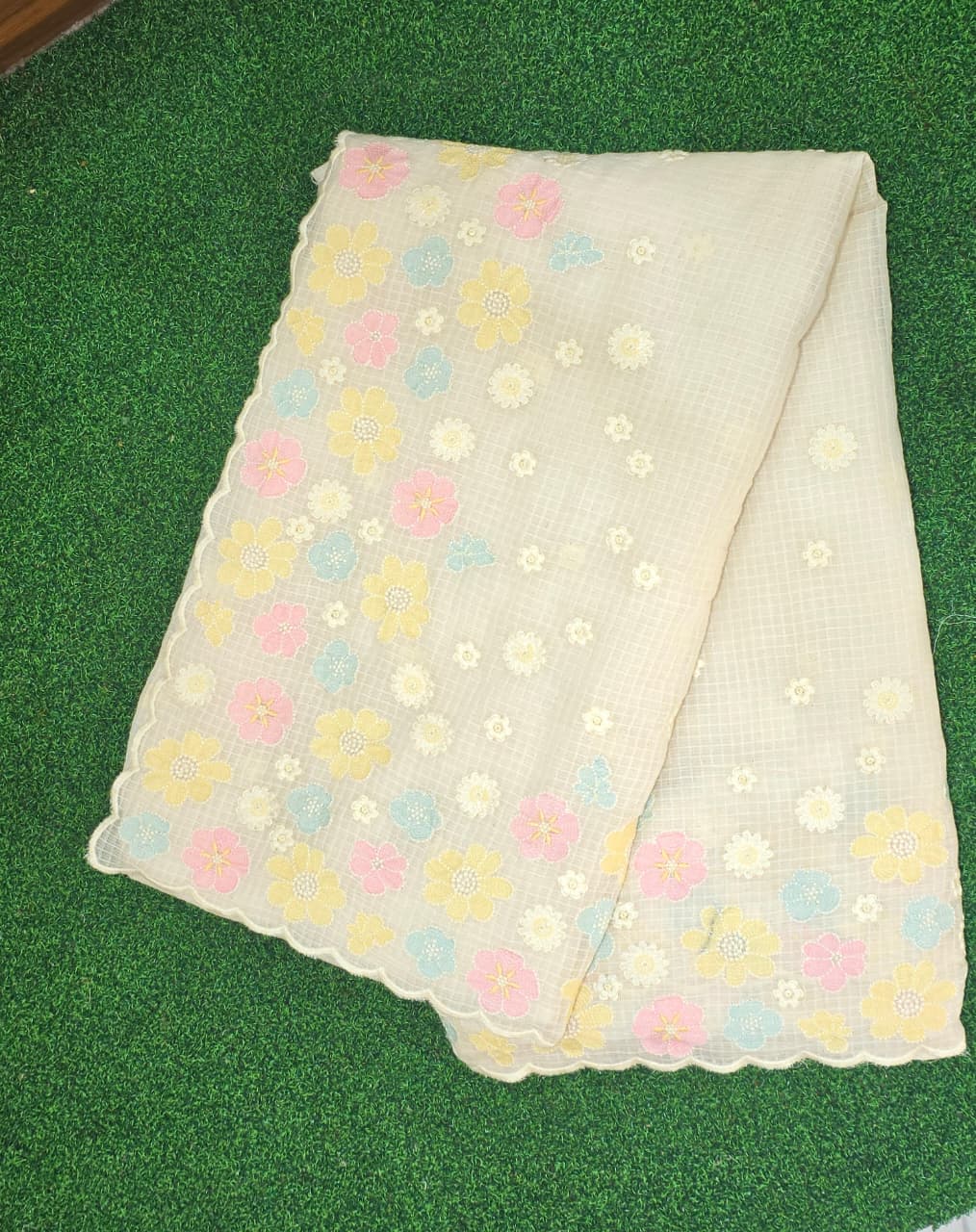 Kota Check Saree