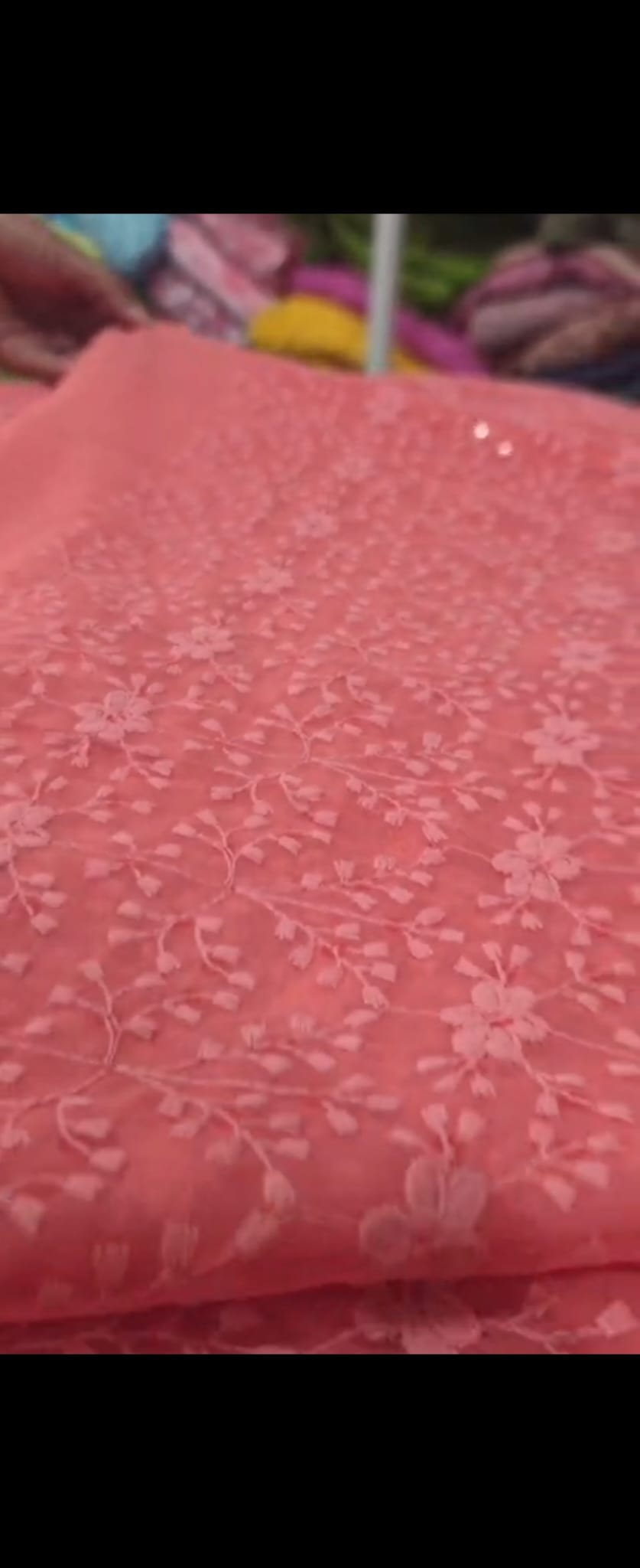 Georgette Schiffli Fabric