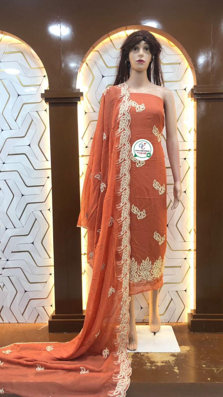 Vichitra Silk Unstitched Salwar Syuits