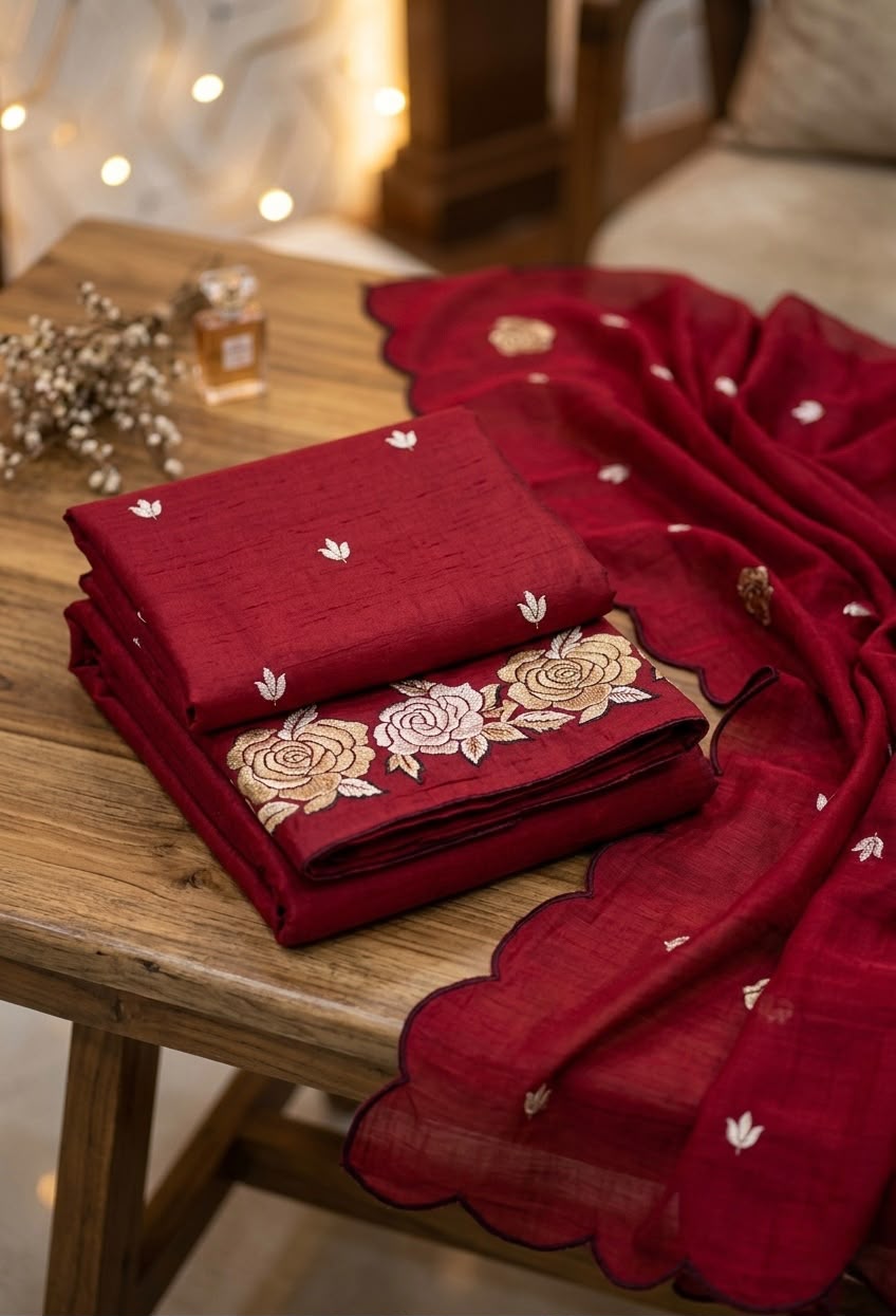 Vichitra Silk Unstitched Salwar Suits