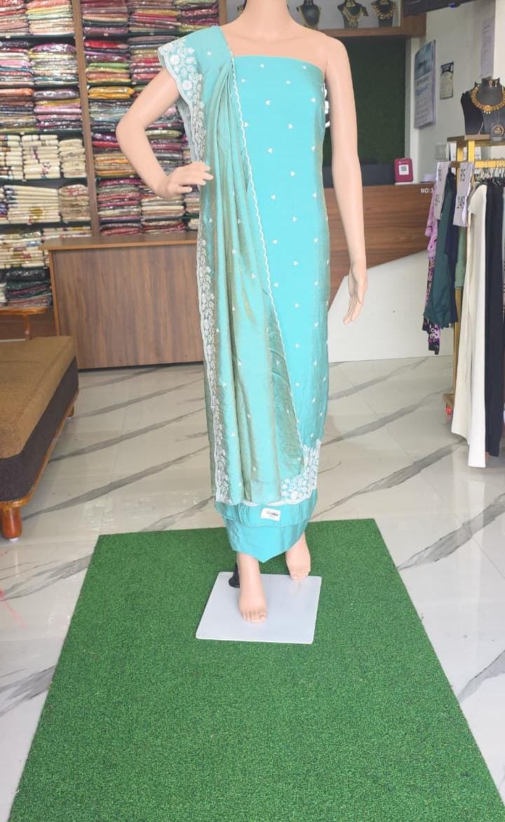 TISSUE SILK CHURIDAR MATERIAL
