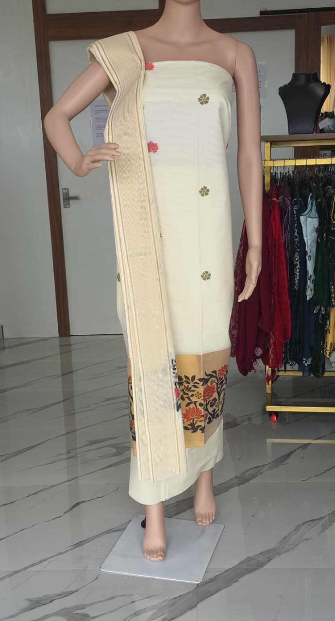 TRADITIONAL UNSTITCHED SALWAR SET