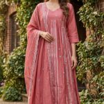 MAL CHANDERI 3 PICS SALWAR SET