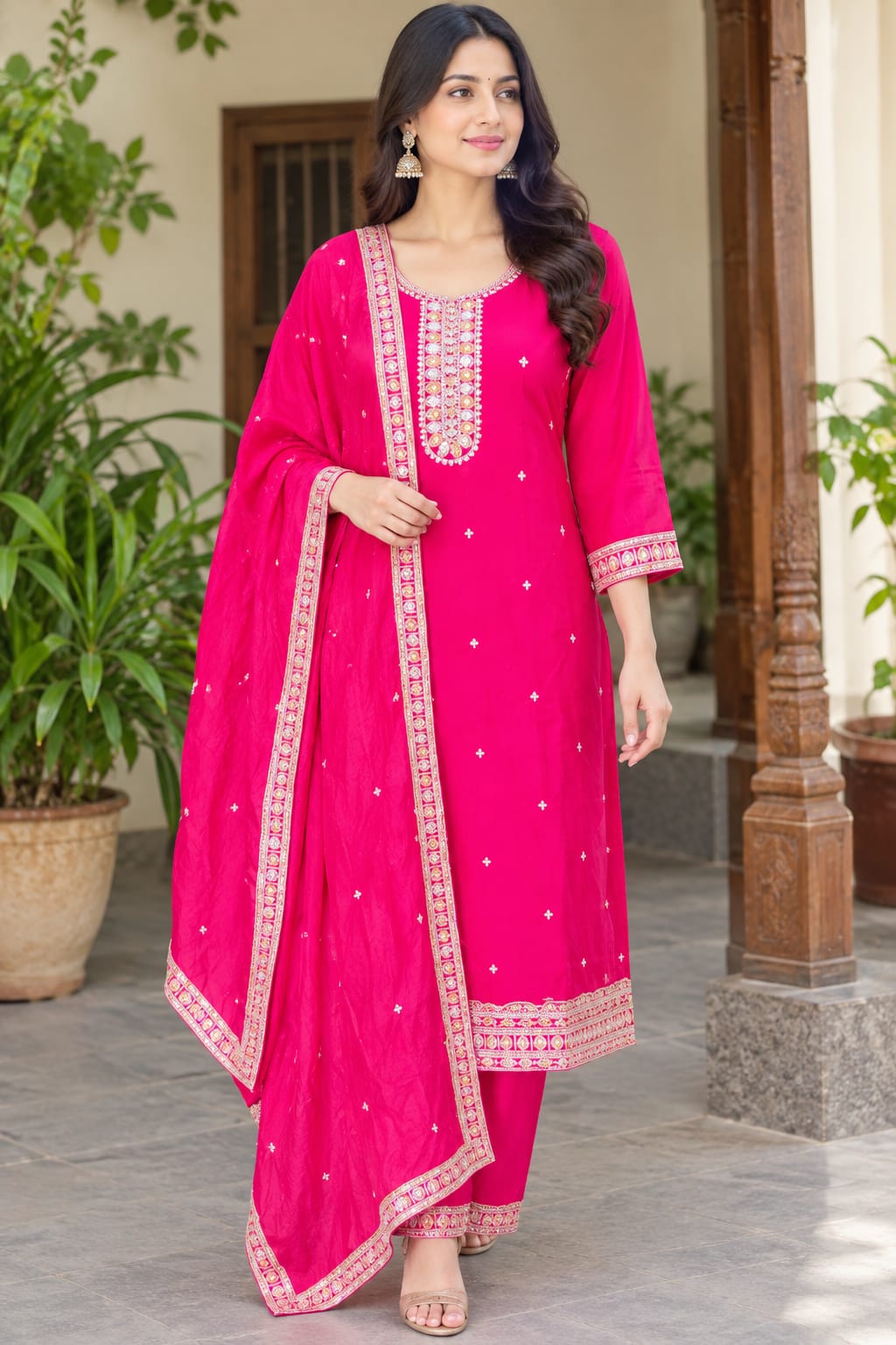 SILK 3 PICS SALWAR SET