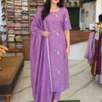 MAL CHANDERI 3 PICS SALWAR SET