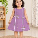 MUL CHANDERI KIDS FROCK