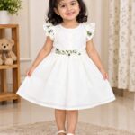 MUL CHANDERI KIDS FROCK
