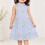 MAL CHANDERI KIDS FROCKS
